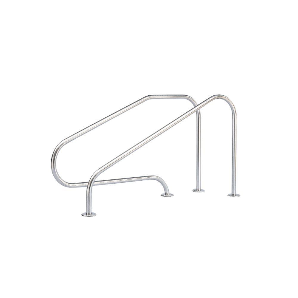 Поручень с крепёжными пластинами