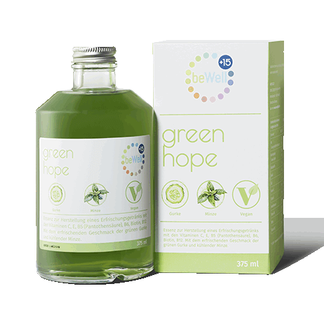 125251772 beWell Bottle 375 мл green hope Концентрат на основе огурца, мяты