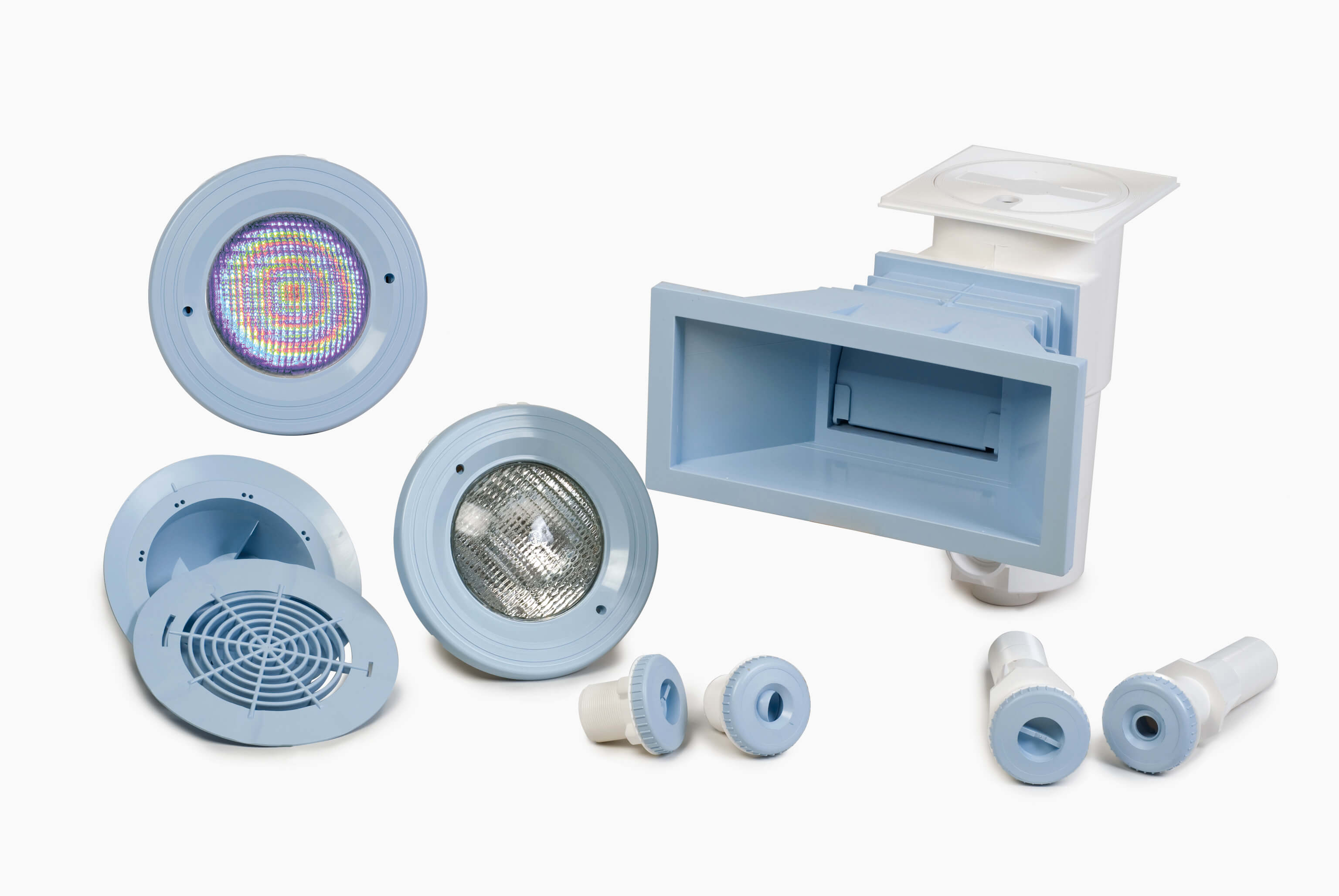 LED прожектор, цветной, на винтах, 12 В, под плёнку