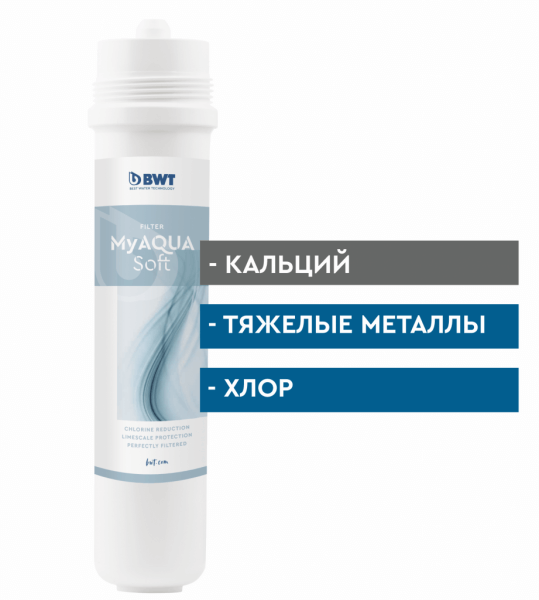 Сменный фильтр MyAQUA Soft: защита от накипи и очистка воды