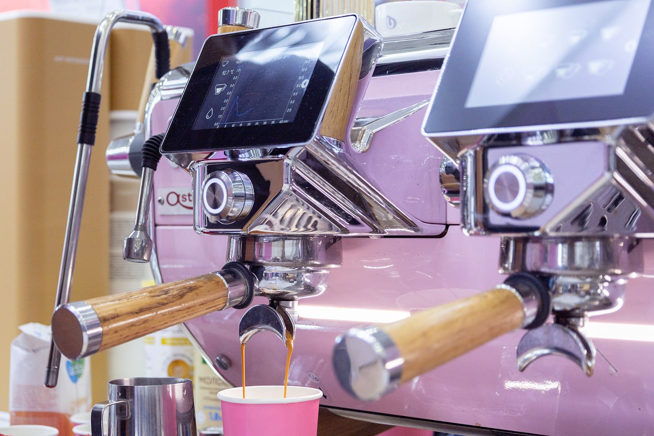 Приготовление кофе на специальном оборудования с использованием воды bwt